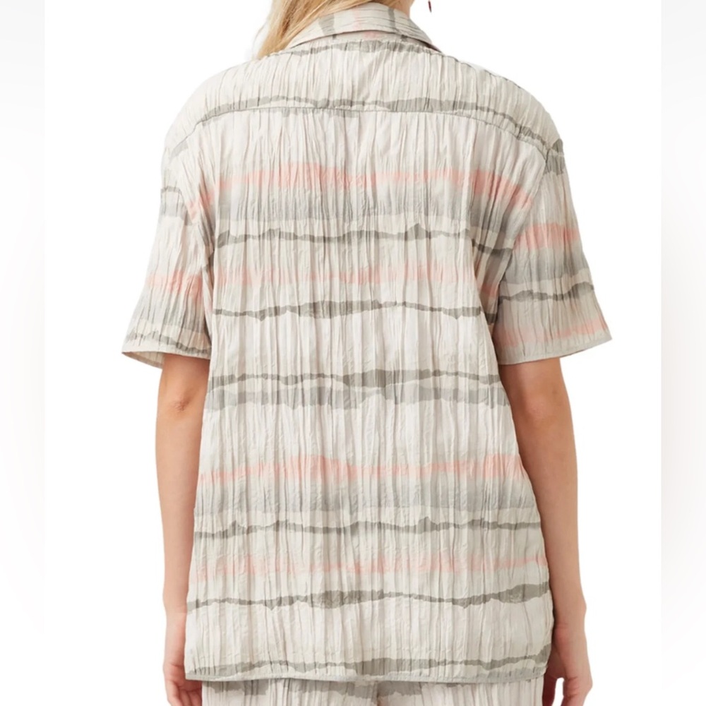 French Connection Hope Crinkle Blouse Top Women’s Size S NWT - Picture 2 of 8